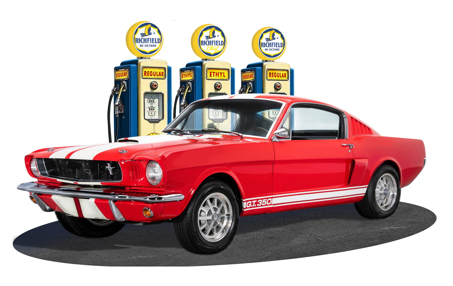 Ford Mustang Boss 1969 03 Rouge - auto horloge