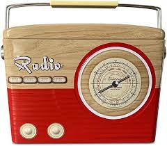 boîte métal radio vintage
