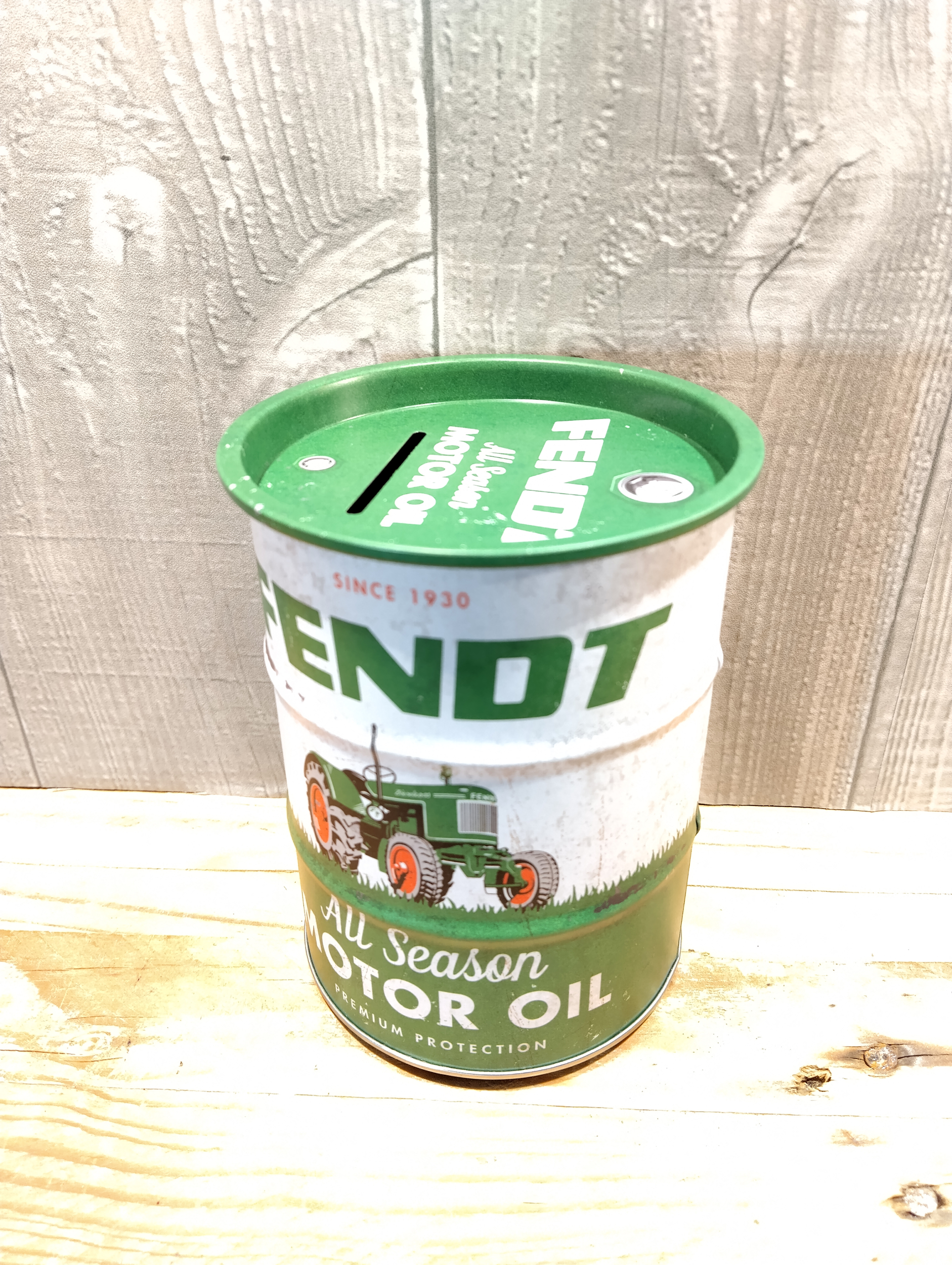 tirelire publicitaire fendt vintage rétro
