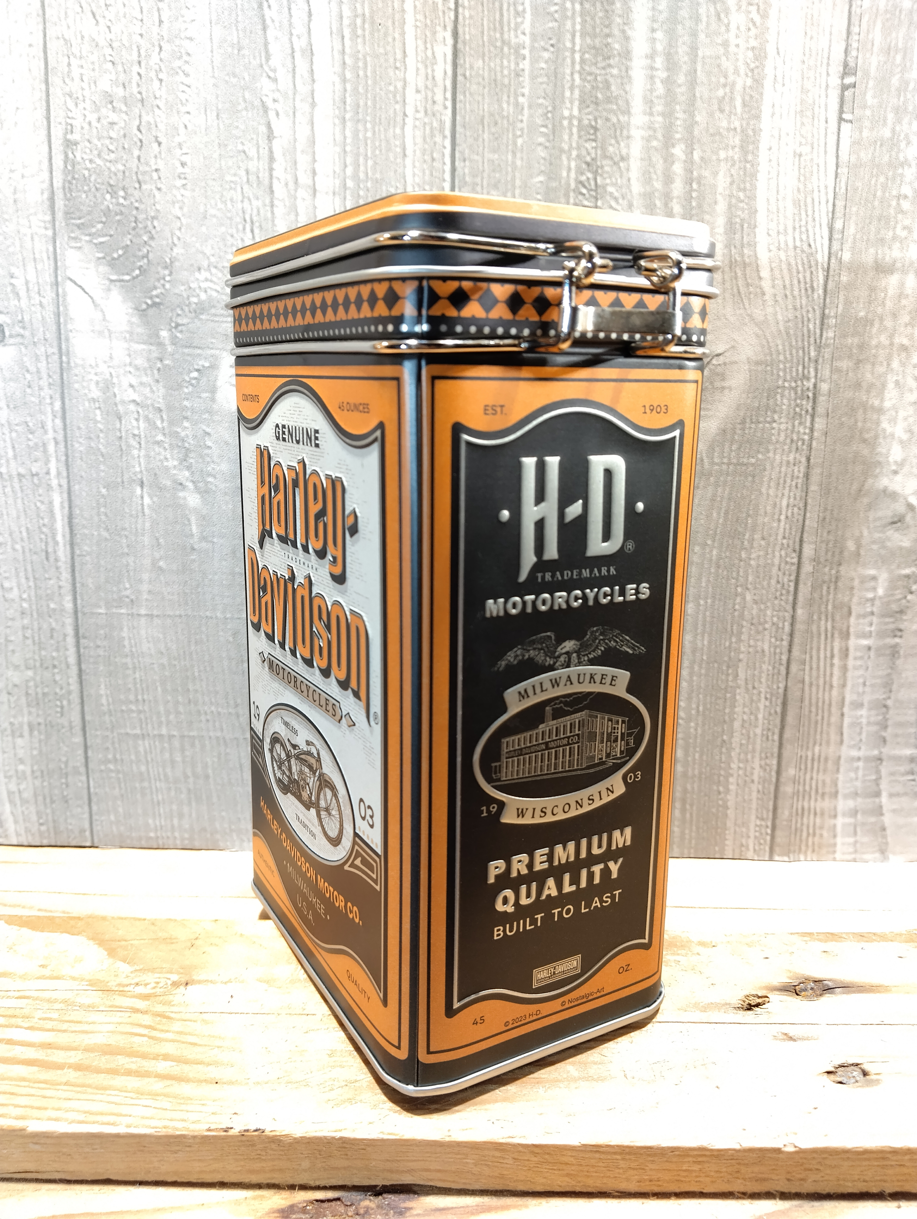 boite alimentaire publicitaire harley davidson