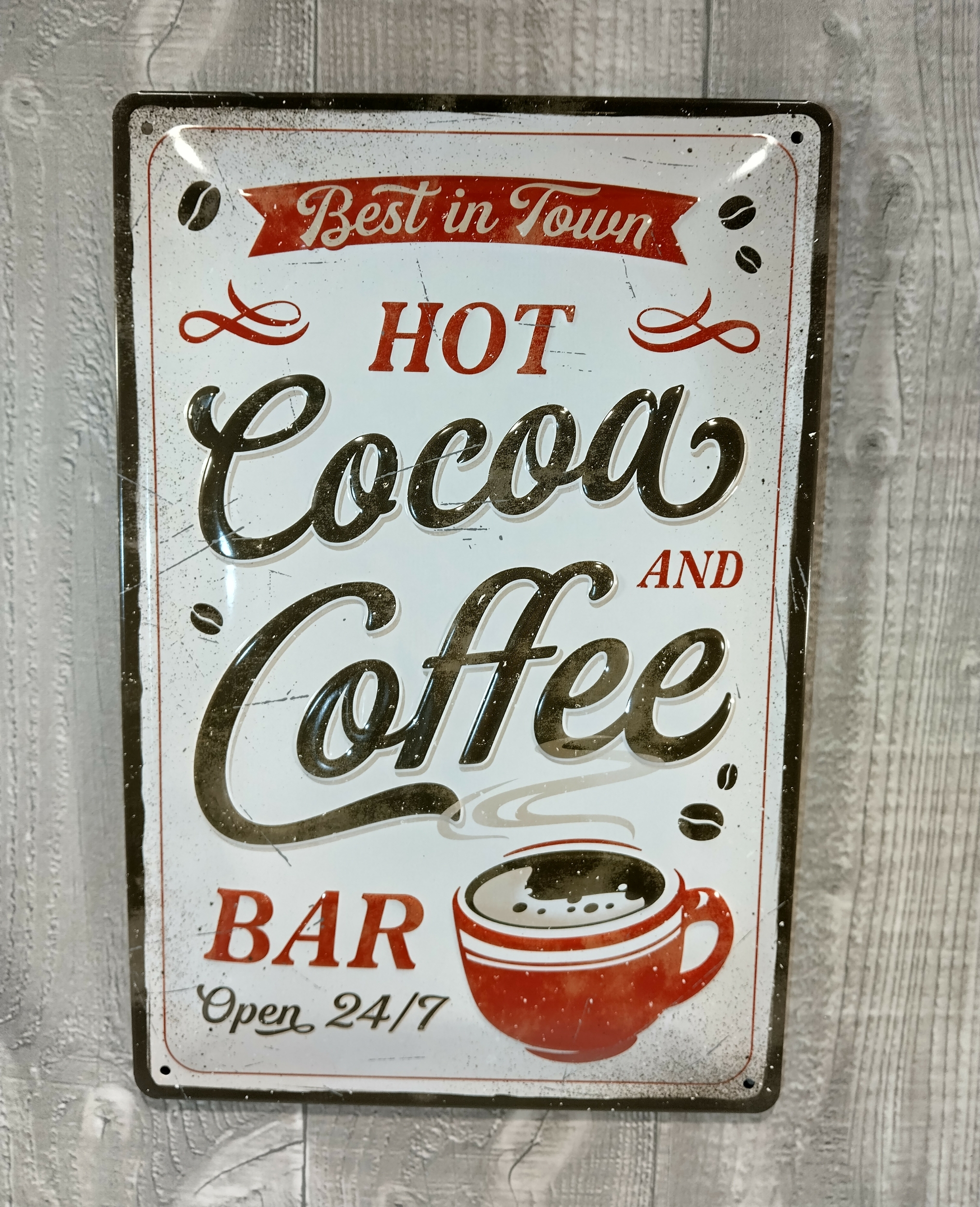 plaque déco vintage coffee café bar