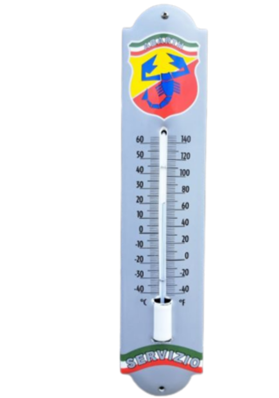thermomètre émaillé Abarth servizio