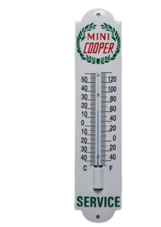 thermomètre émaillé Mini Cooper