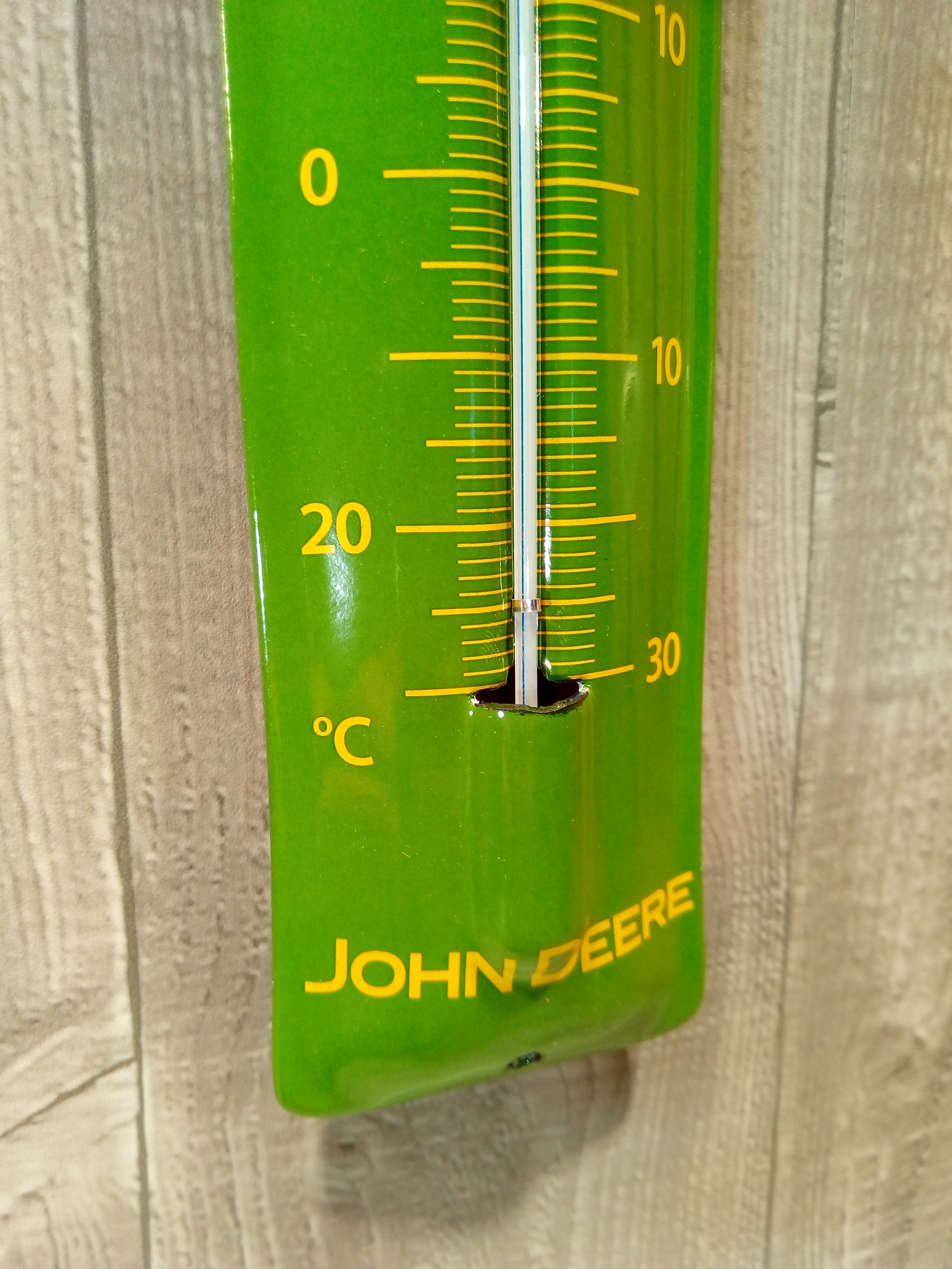 thermomètre émaillé tracteur john deere