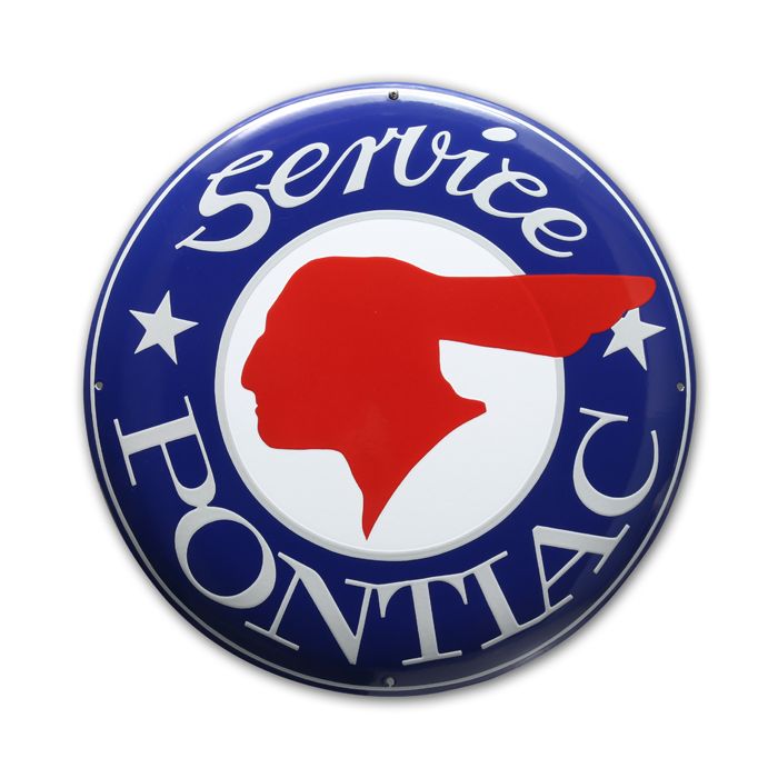 plaque émaillée pontiac service