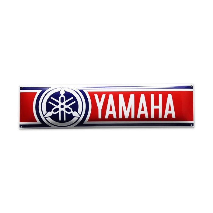 plaque émaillée déco moto yamaha