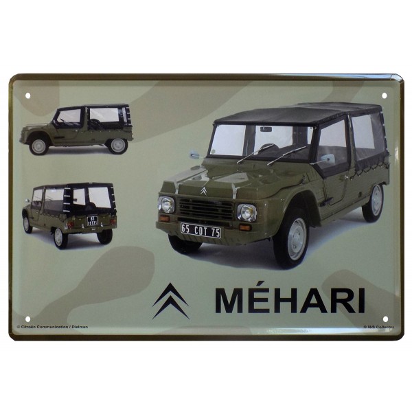 Plaque publicitaire en métal - Citroen - La liberté en 2ch - 40x30cm - Vintage - Relief - Maison