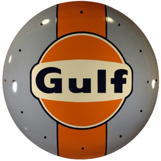 plaque émaillée gulf racing