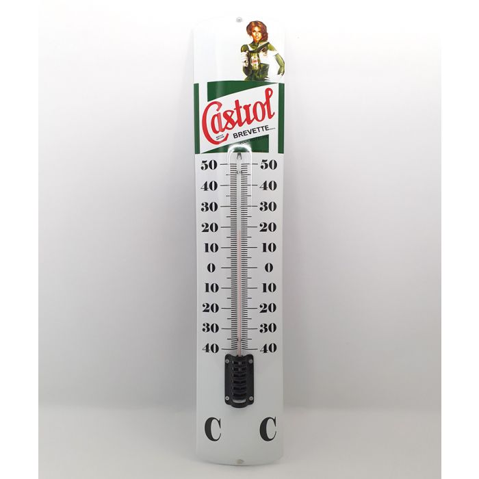 thermomètre émaillé castrol