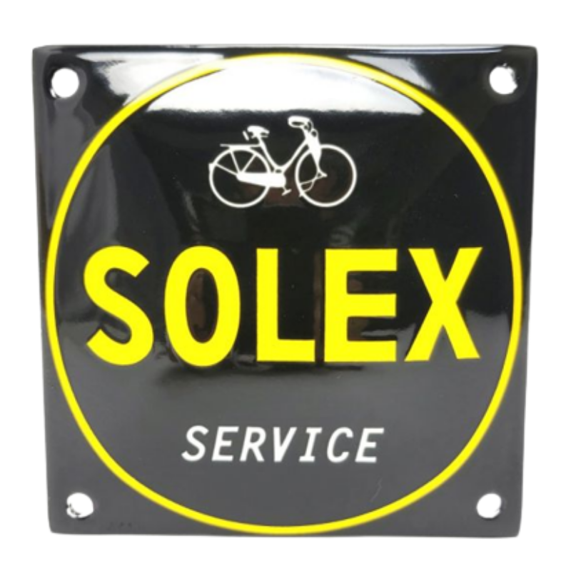 plaque émaillée logo solex service