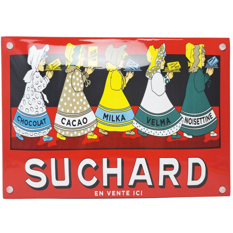 plaque émaillée Suchard en vente ici 20x30 cm