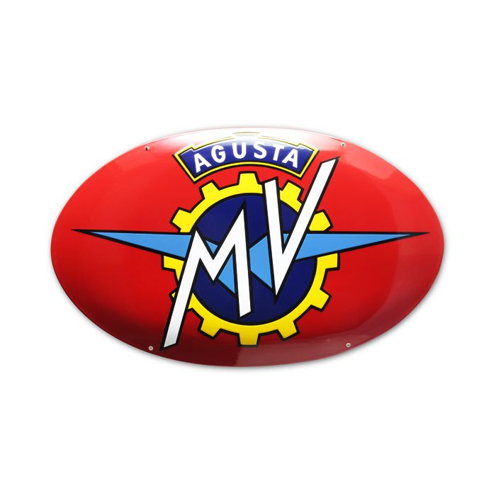 Plaque émaillée logo MV Agusta - Garage/Atelier/Les plaques