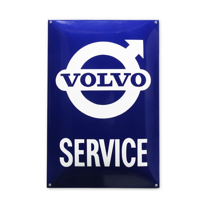 plaque émaillée volvo service