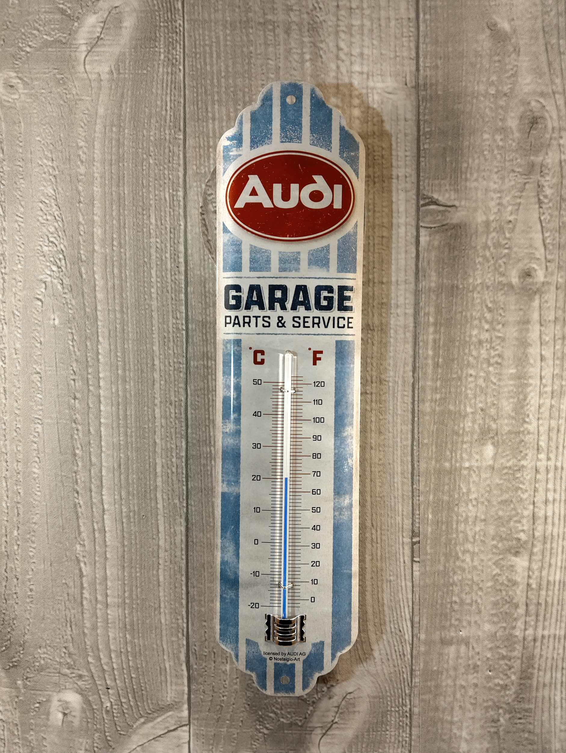 thermomètre déco publicitaire audi garage