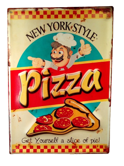 plaque déco pizza