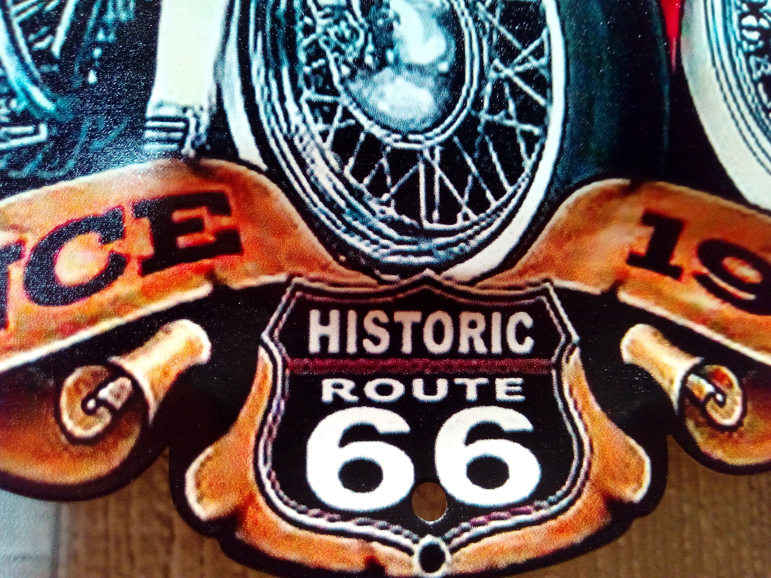 plaque rétro vintage publicitaire aigne route 66