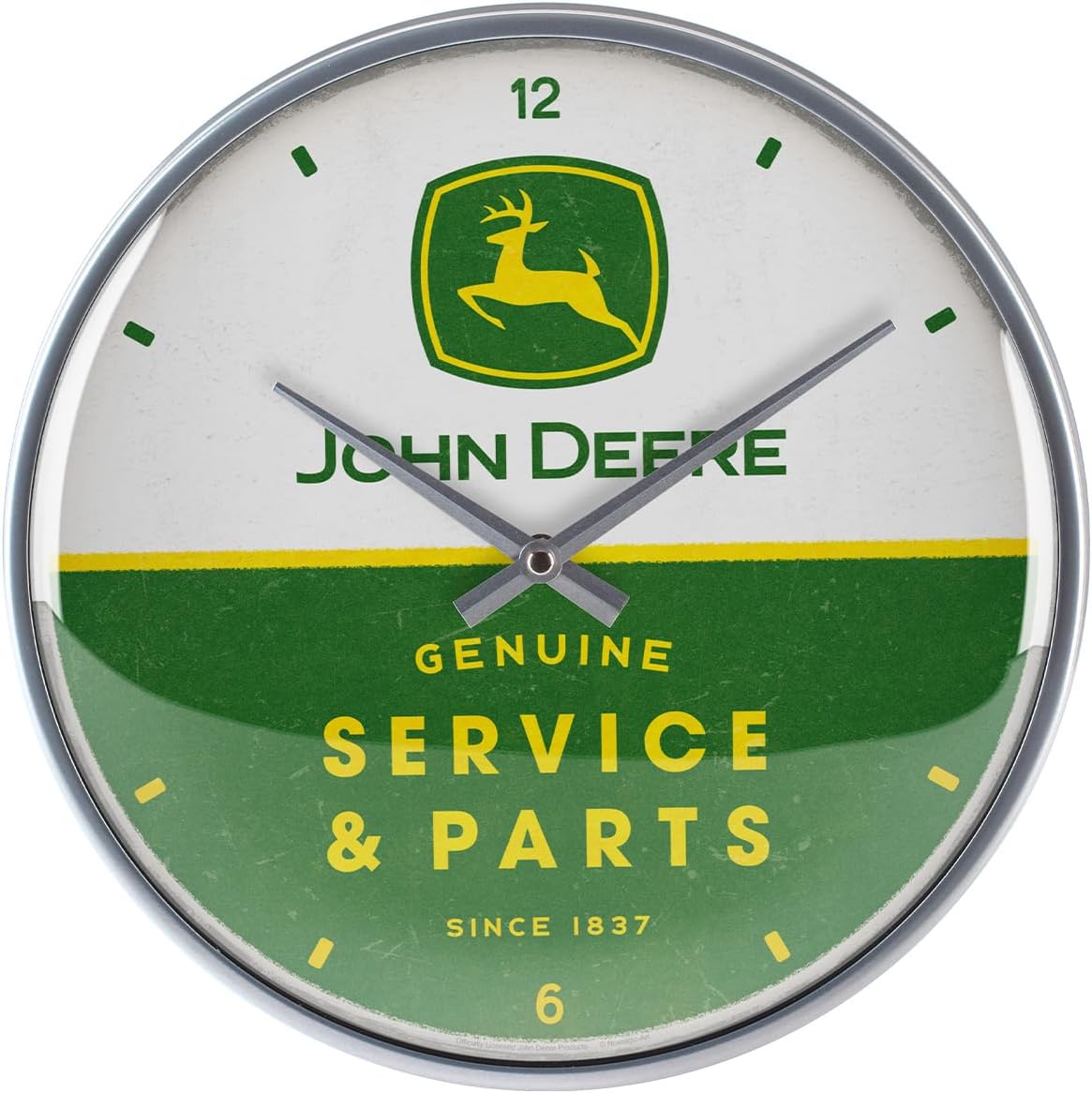 horloge murale john deere rétro vintage