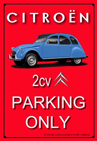 magnet publicitaire citroen 2 cv