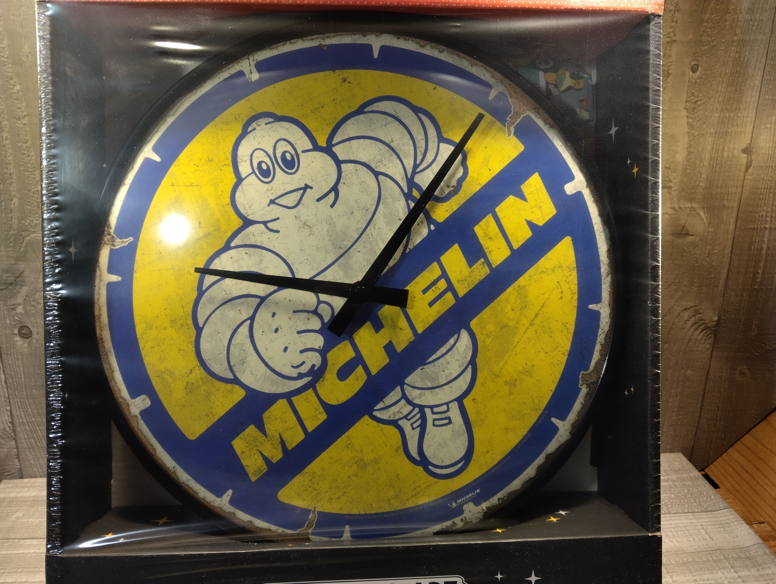horloge publicitaire vintage rétro bibendum michelin