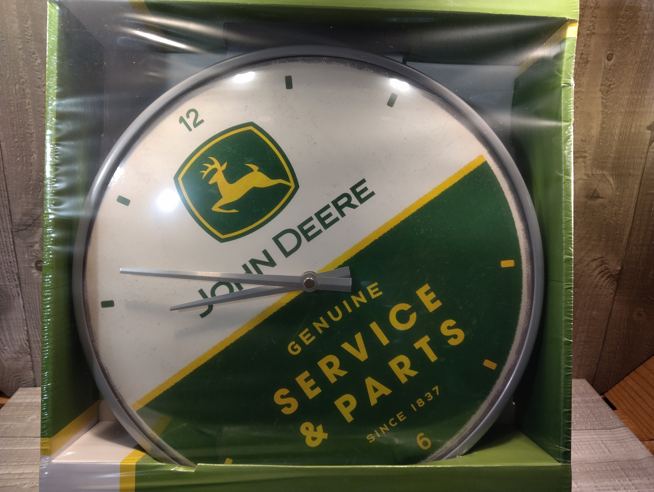 horloge murale publicitaire john deere rétro