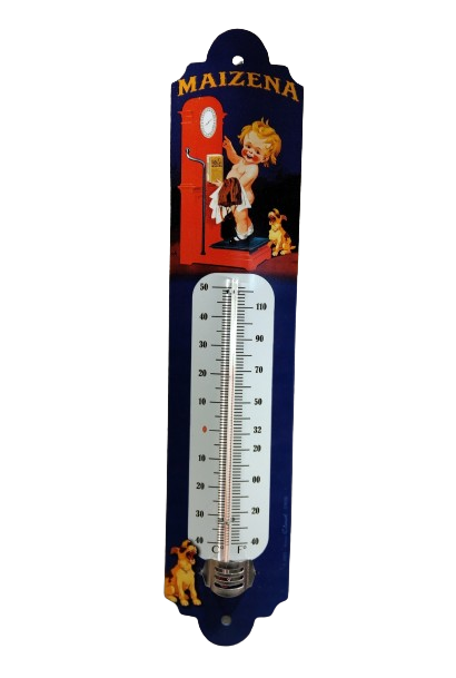 thermomètre métal déco publicitaire maizena la balance
