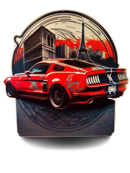 plaque ford mustang déco américaine