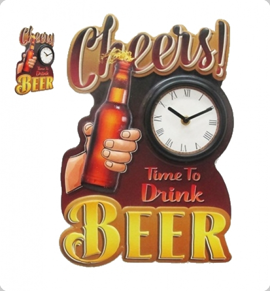 horloge cheers beer rétro vintage