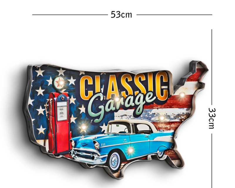 enseigne lumineuse déco classic garage