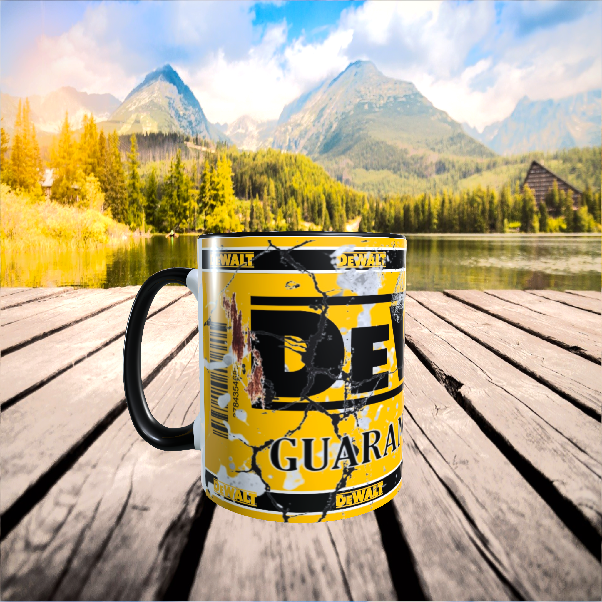 tasse céramique dewalt publicitaire