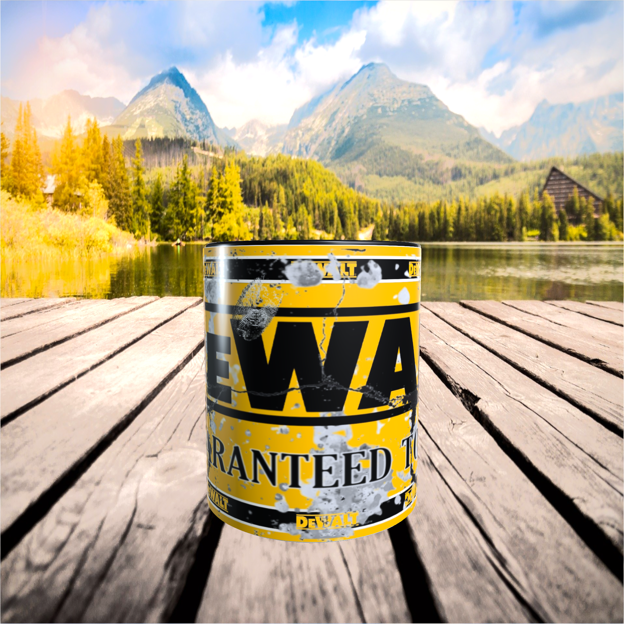 tasse céramique dewalt rétro