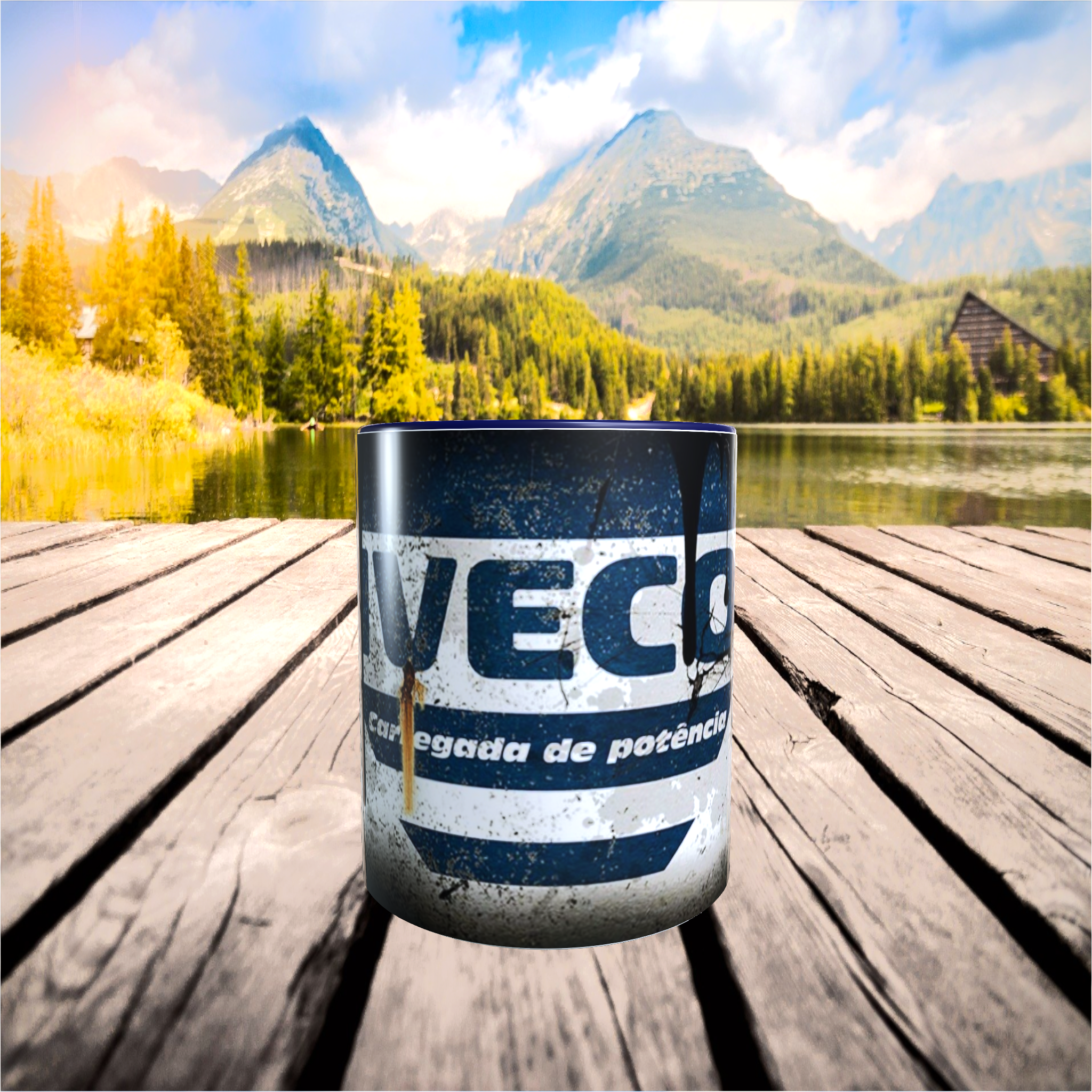 Mug céramique iveco camion rétro