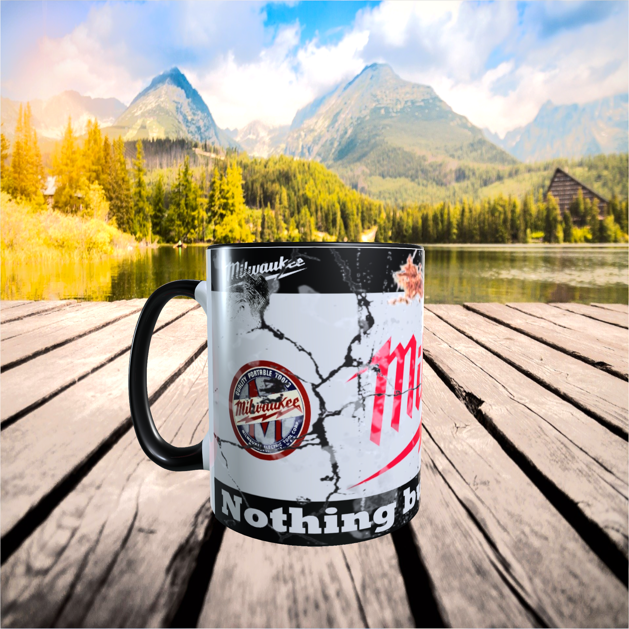 tasse céramique milwaukee publicitaire