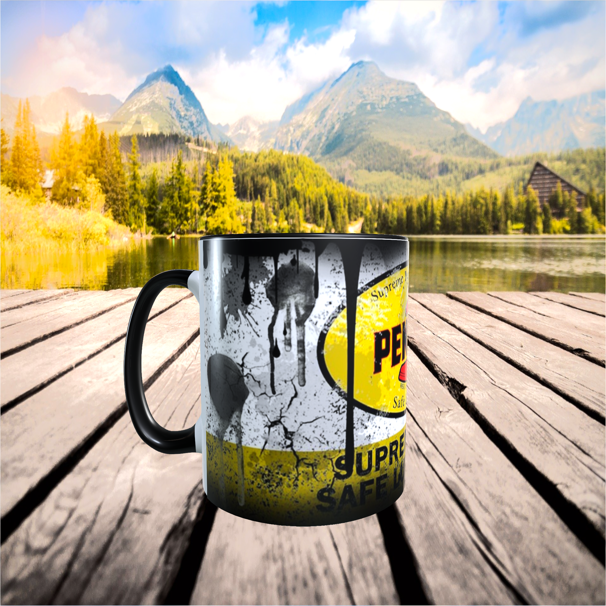 tasse pennzoil oil rétro