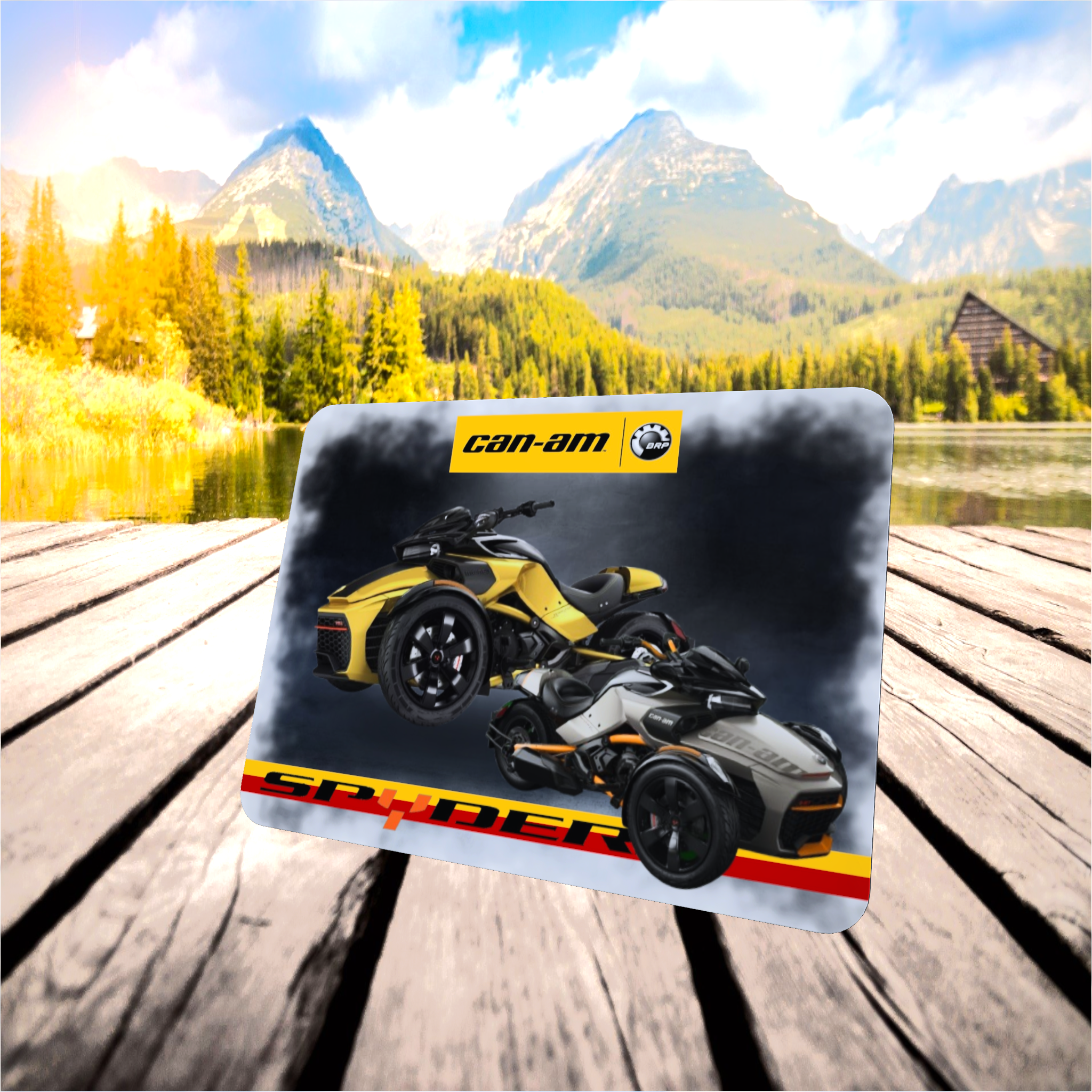tapis de souris publicitaire can-am spyder
