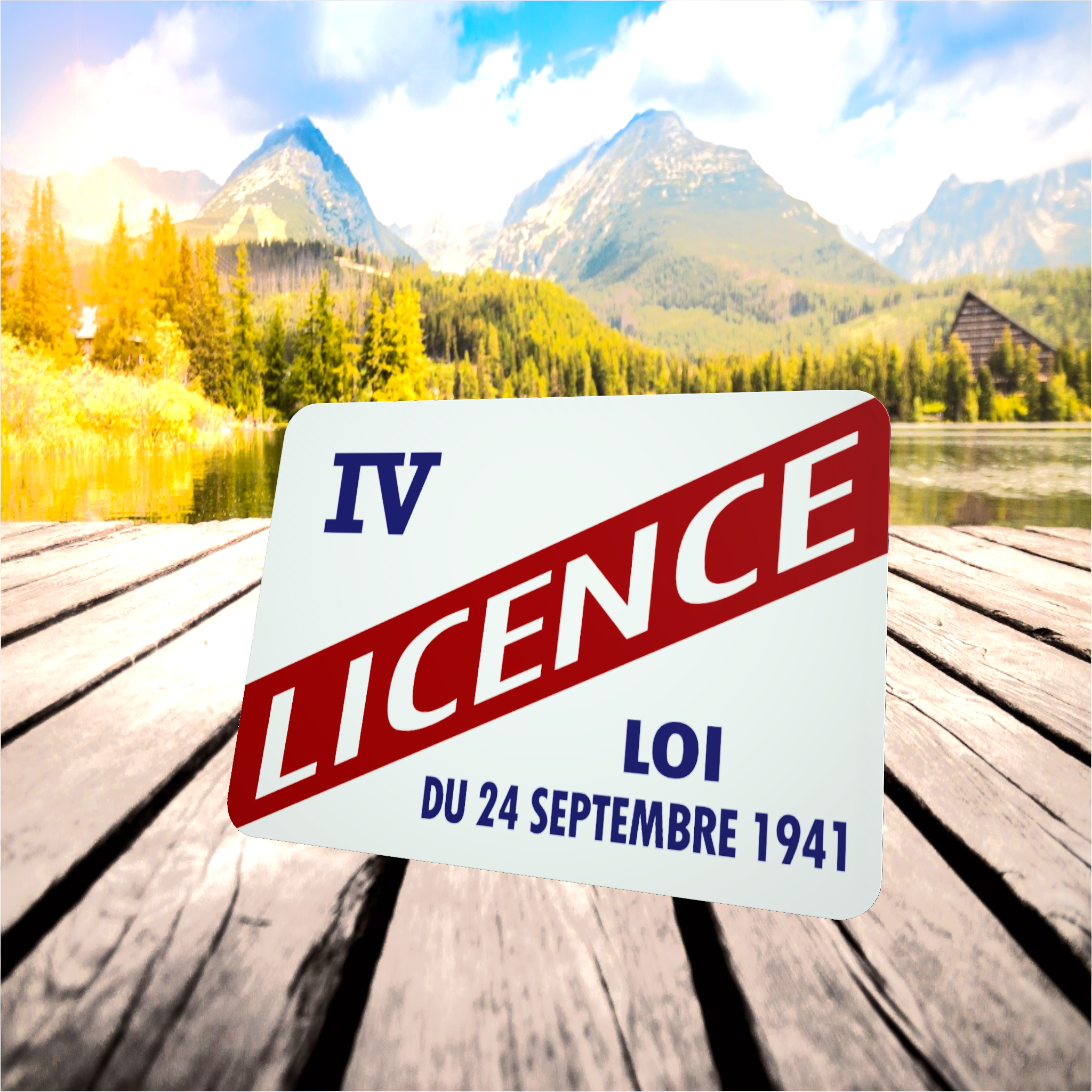 tapis de souris publicitaire licence IV