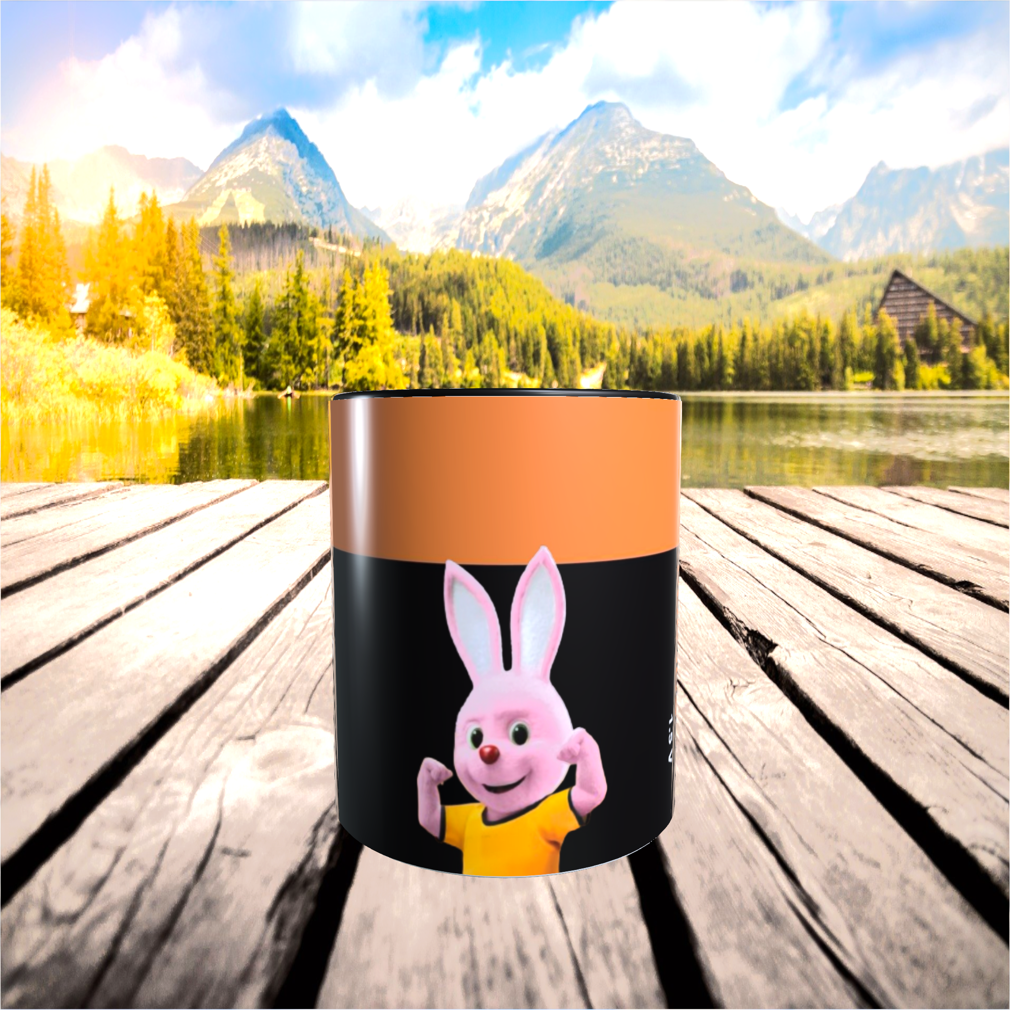 mug rétro vintage pile duracell