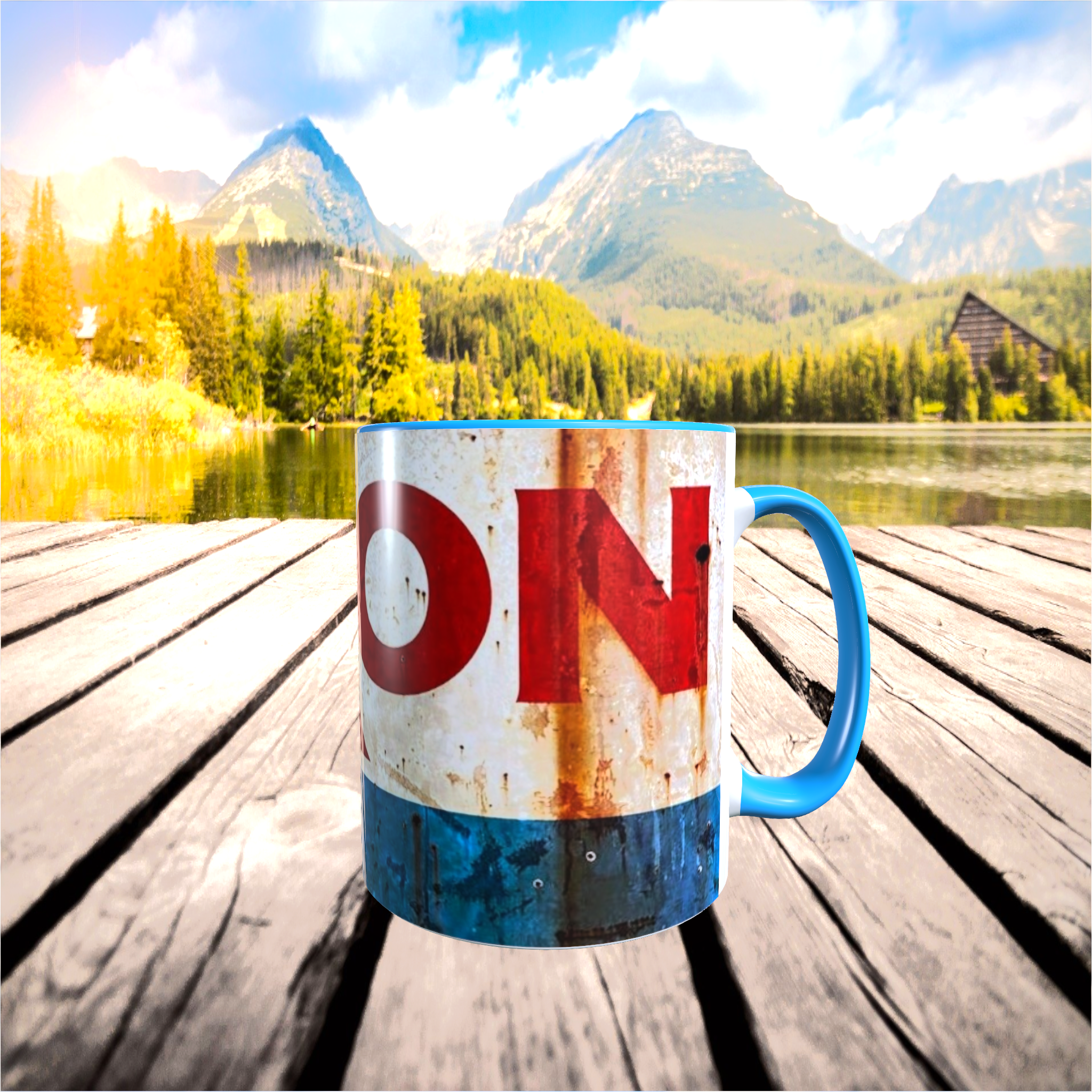 mug exxon mobil rétro vintage