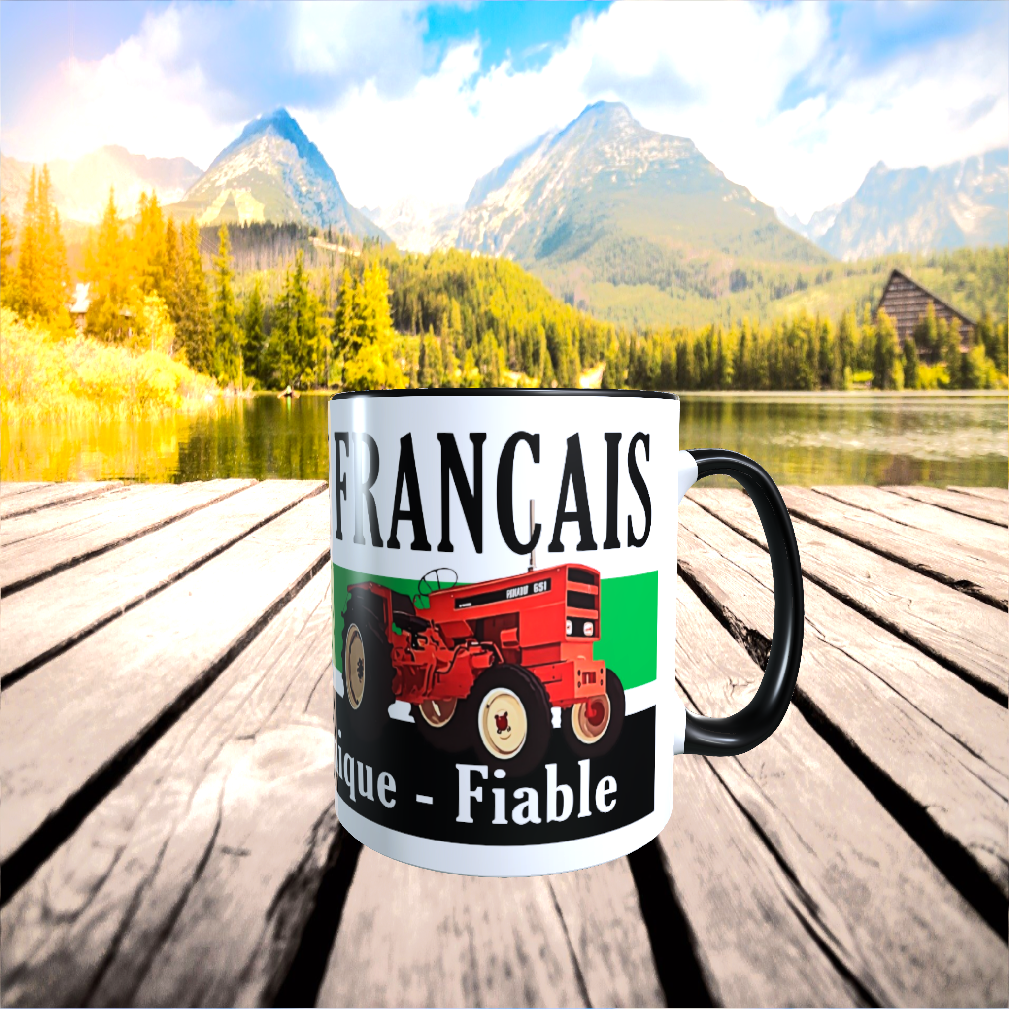 mug céramique publicitaire renault tracteur francais