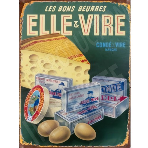 Plaque Métal GROS DODO Chats Dubout 15 X 21 Cm Déco Rétro Vintage