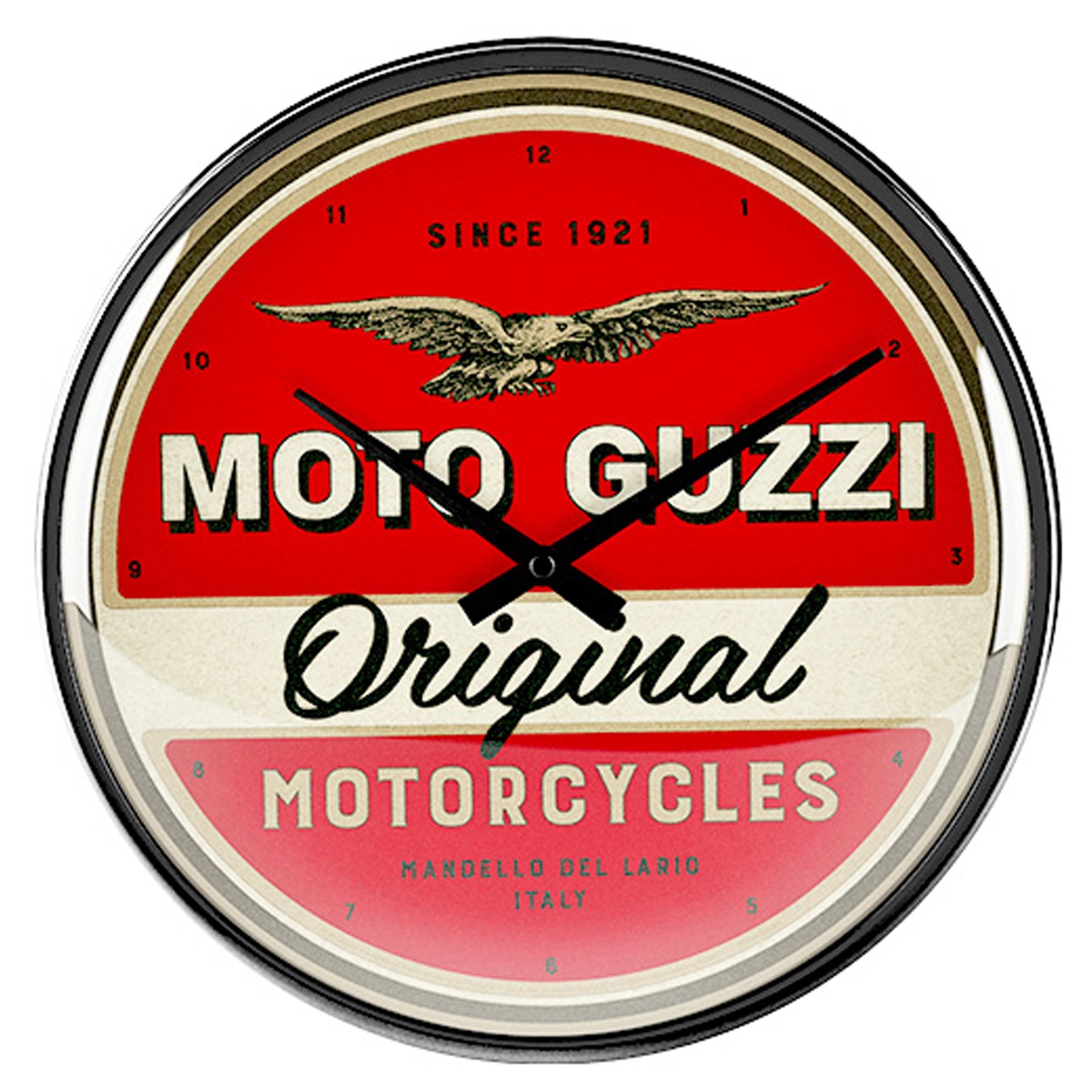 horloge murale moto guzzi vintage rétro