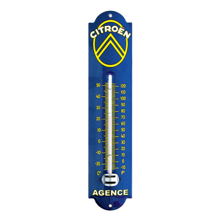 Thermomètre émaillé Citroën agence - Intérieur/extérieur