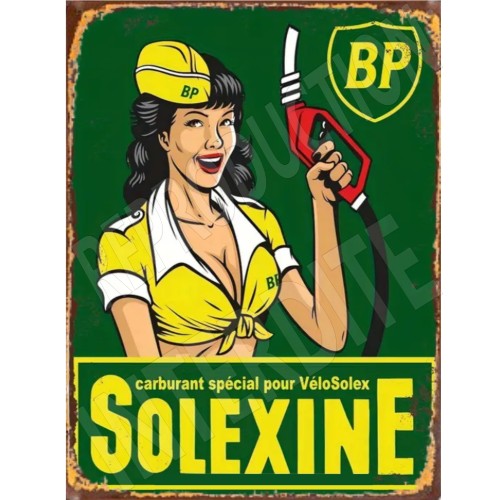 Plaque BP Solexine vintage publicitaire