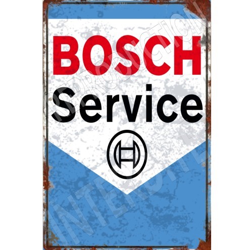Plaque Bosch service 20x30 cm publicitaire vintage