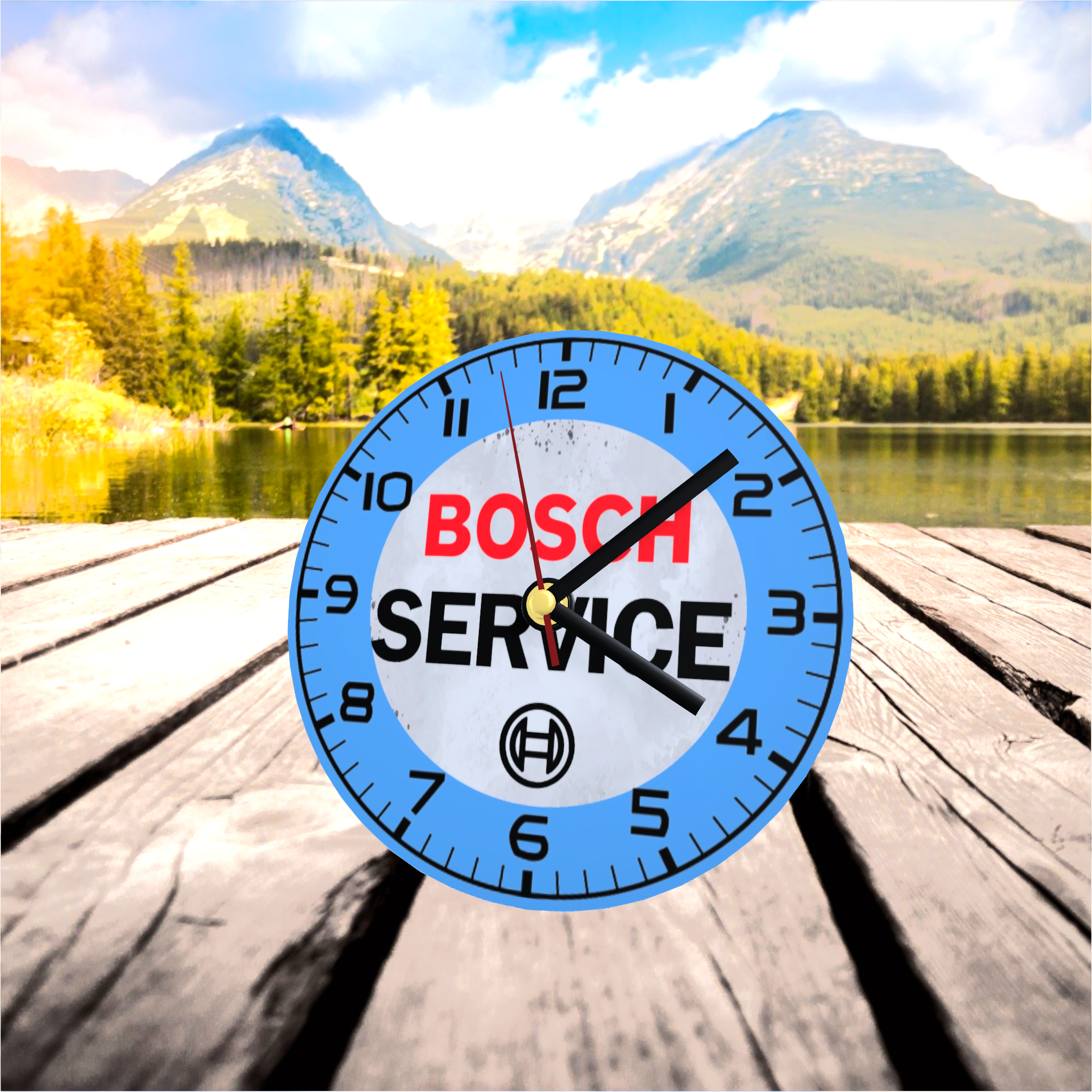 horloge publicitaire bosch service