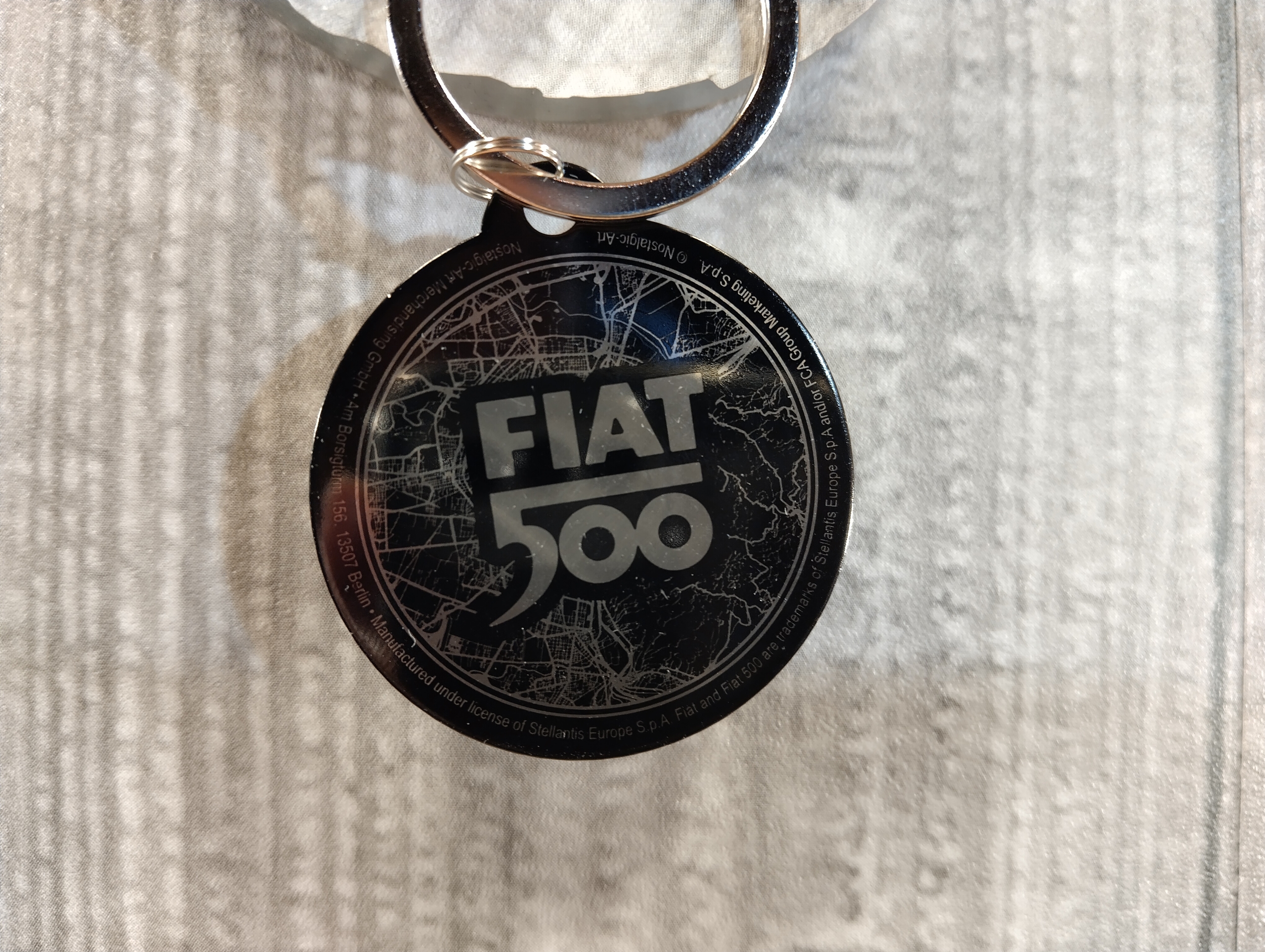 Porte-clés Fiat 500 Turin publicitaire