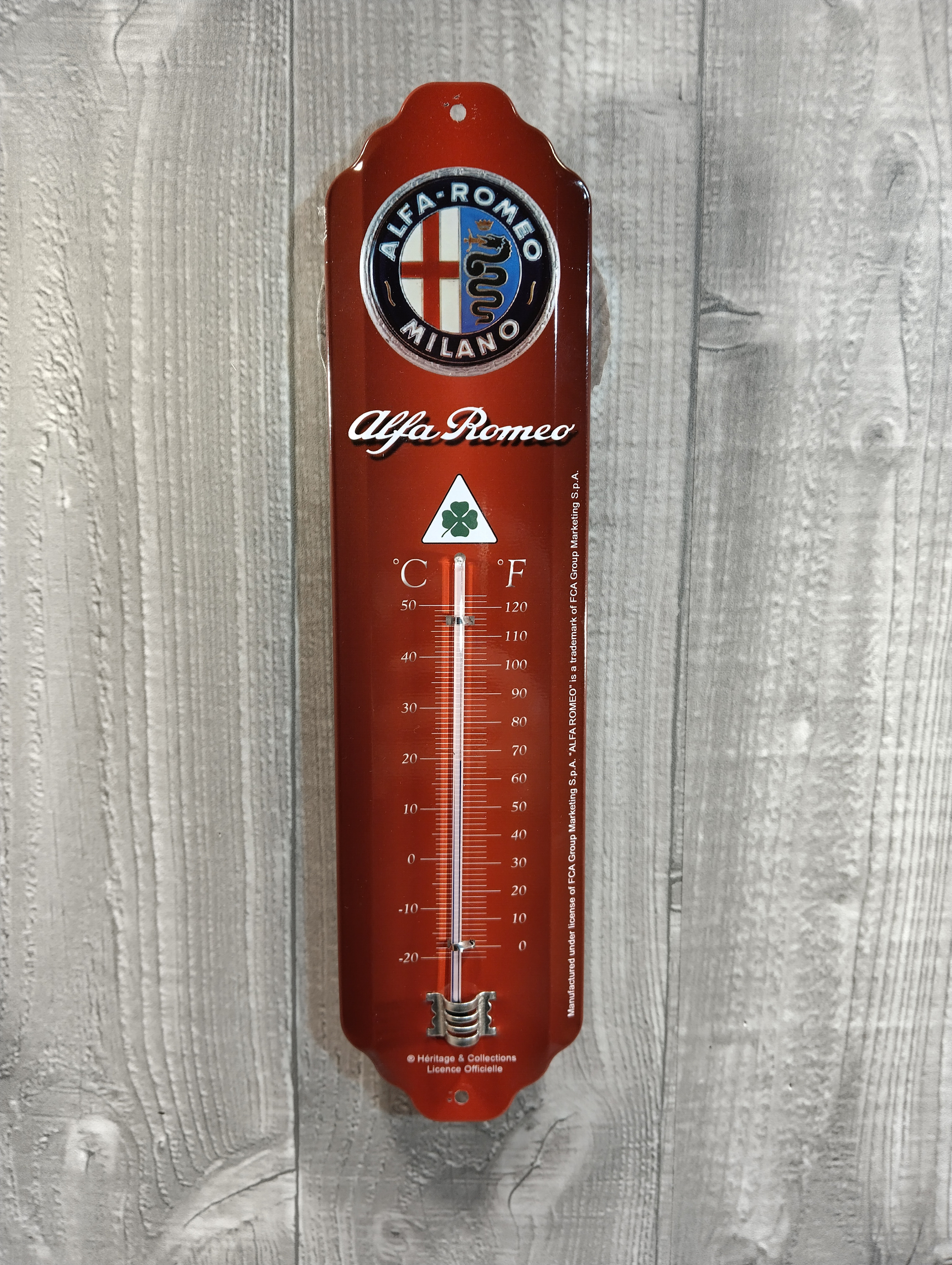 Thermomètre Alfa roméo service publicitaire