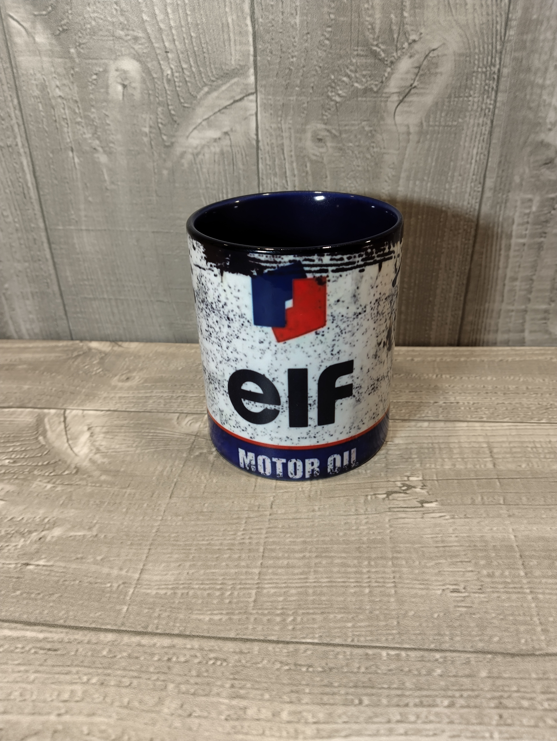 Mug céramique publicitaire huile Elf publicitaire