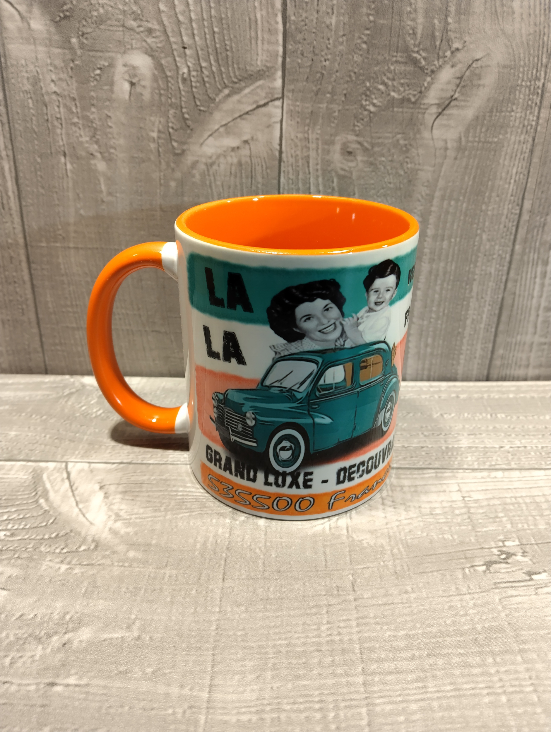 Mug céramique rétro Renault 4cv