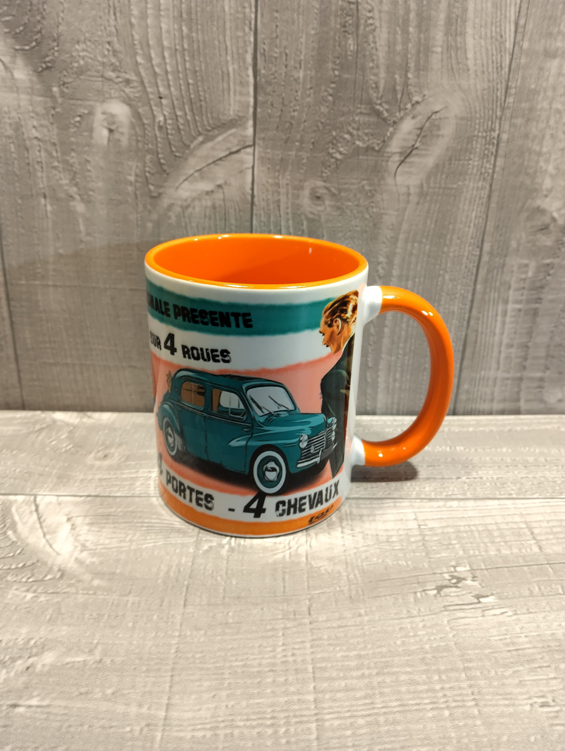 tasse céramique rétro Renault 4cv