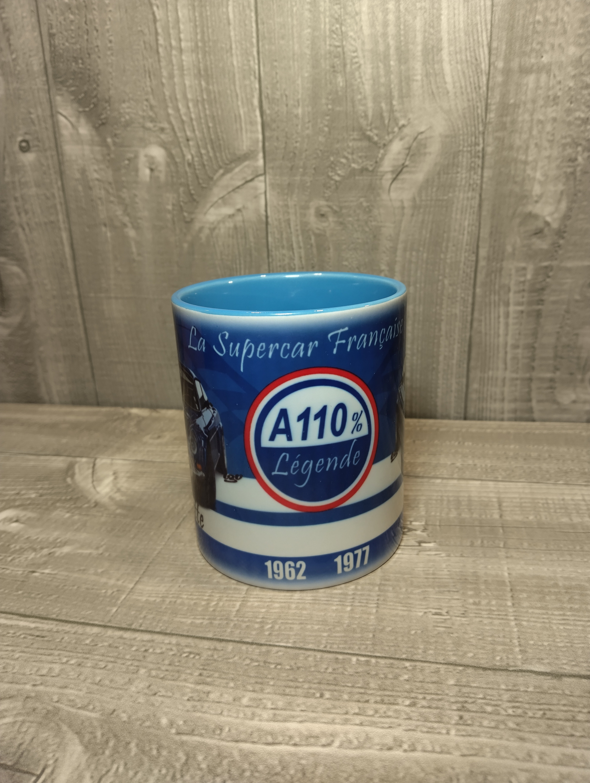Mug Céramique Alpine Vintage - Hauteur 9.5cm, Largeur 7.5cm, Neuf, Fabriqué En France